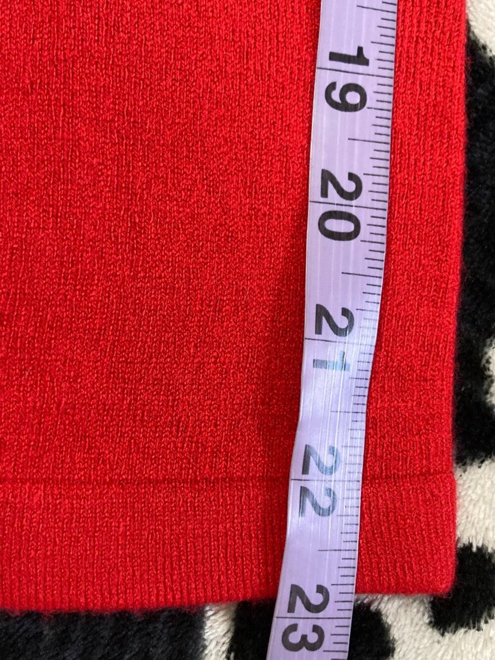 TABI Red thin knit v-neck sweater w/ adjustable neck tie pieces XS SMALL MEDIUM - Picture 13 of 16